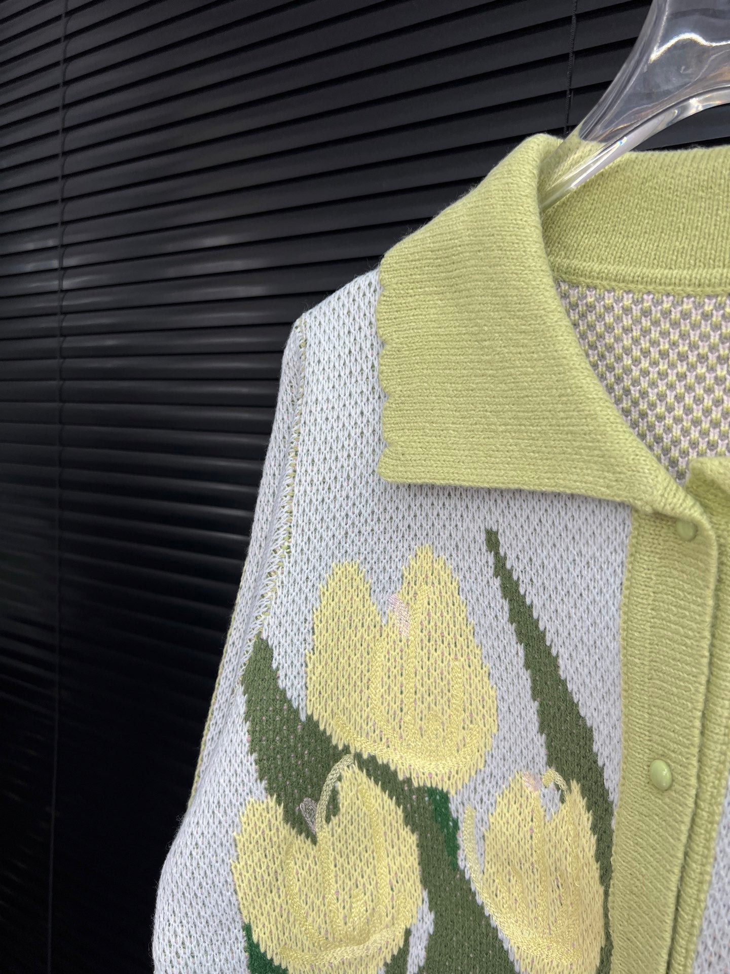 Jacquard Knitted Coat