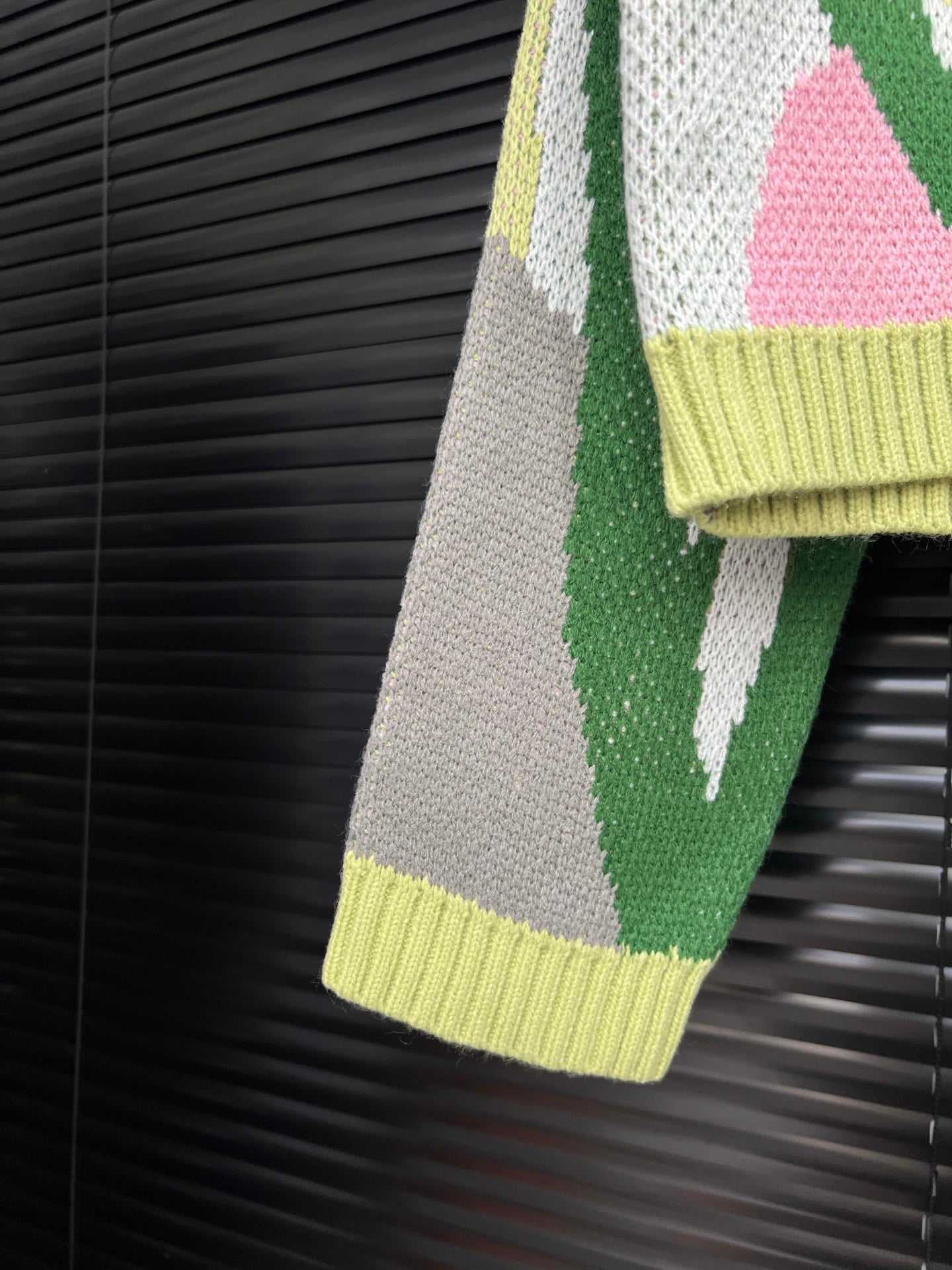 Jacquard Knitted Coat