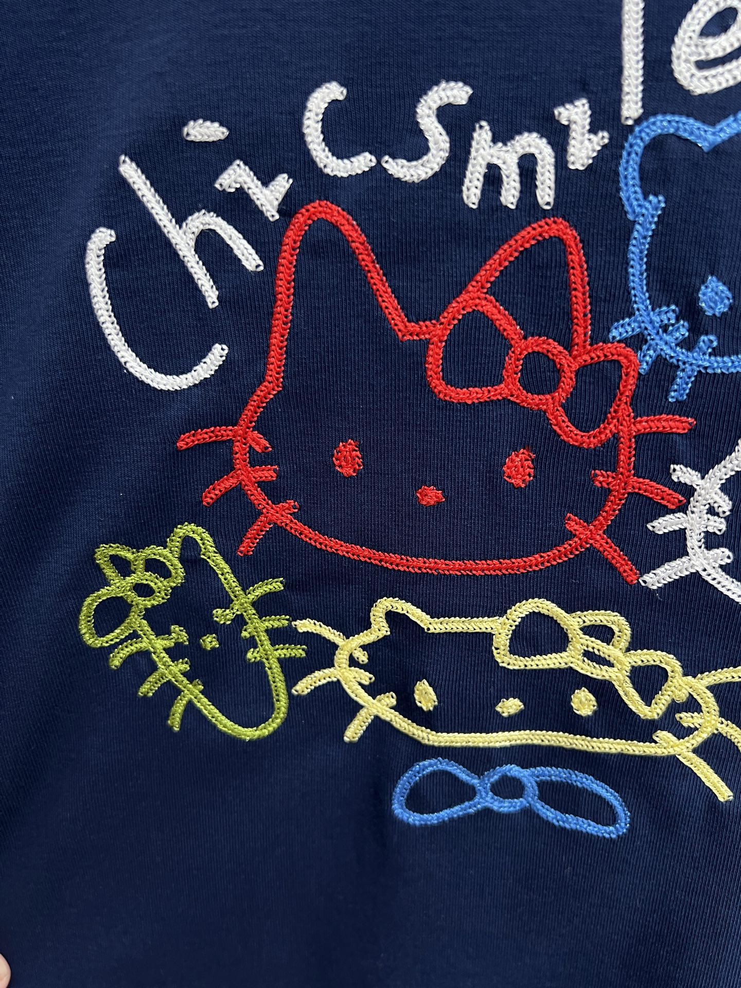 Embroidered cotton long sleeves