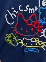 Embroidered cotton long sleeves