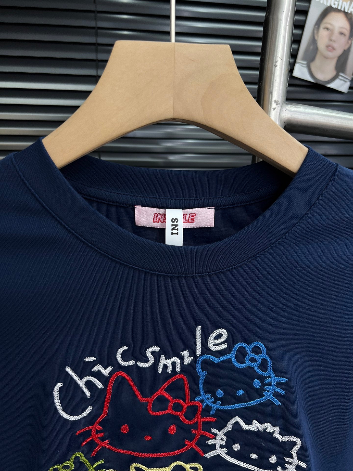 Embroidered cotton long sleeves