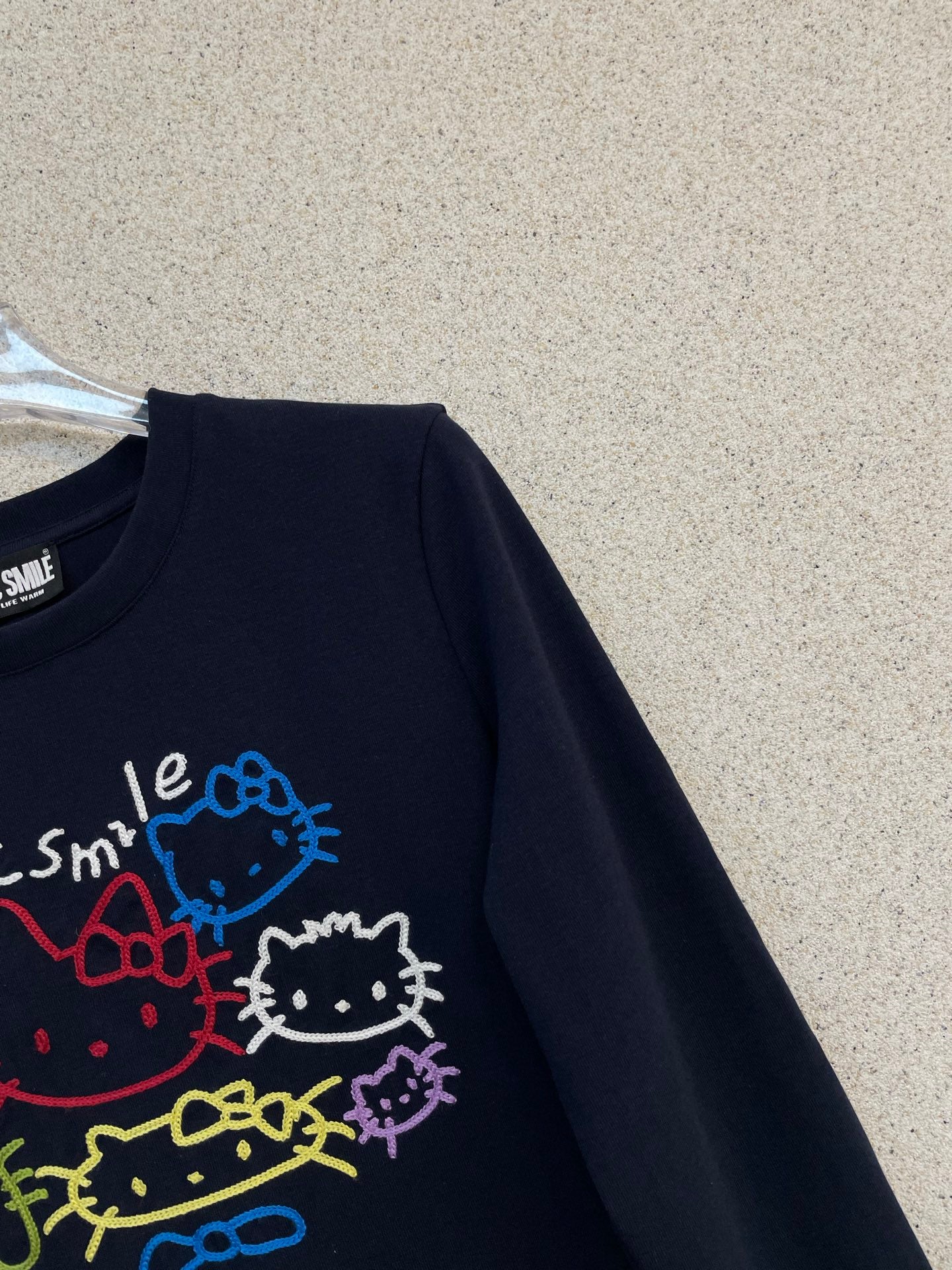 Embroidered cotton long sleeves