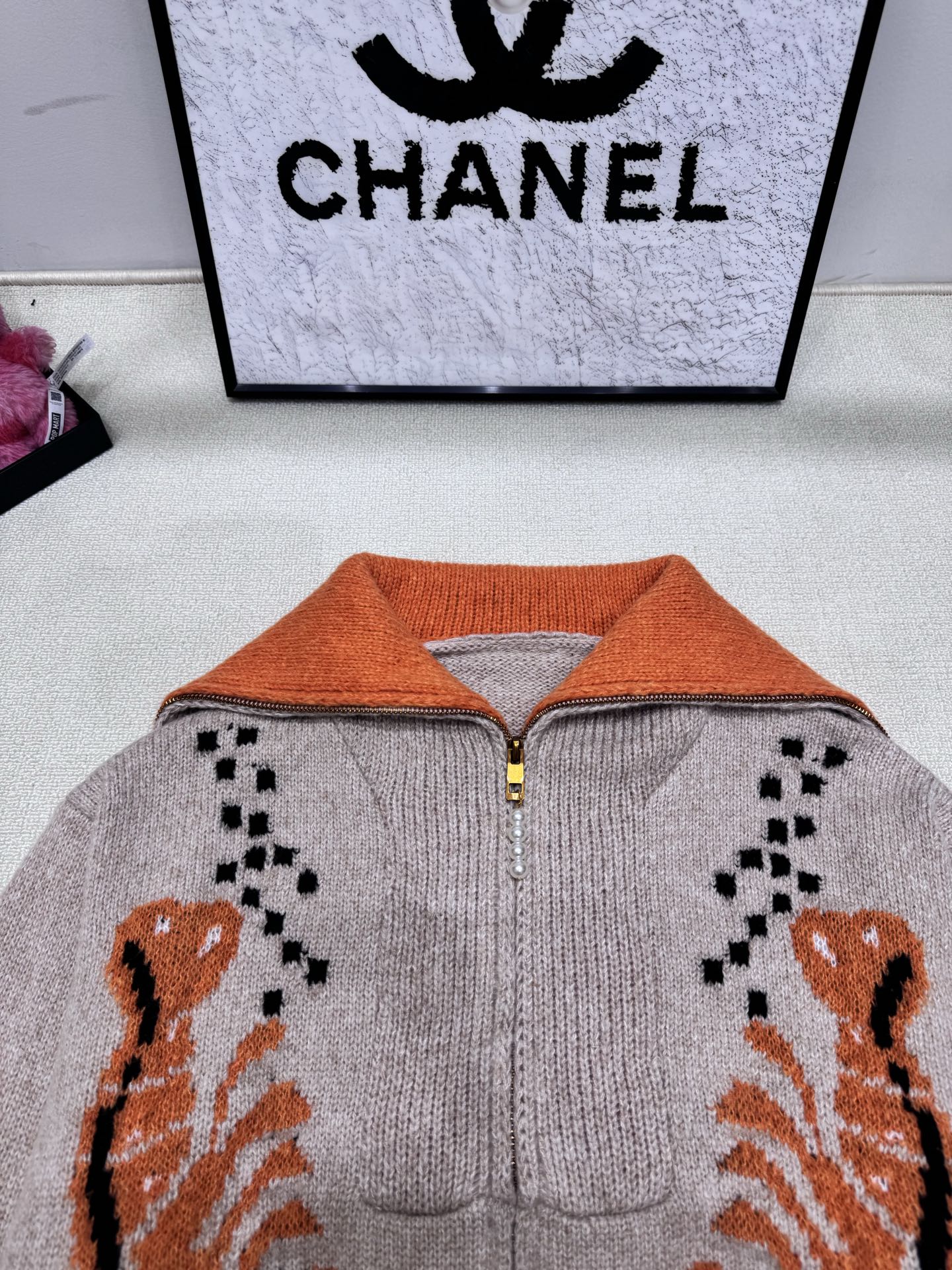 Zipper knit jacket