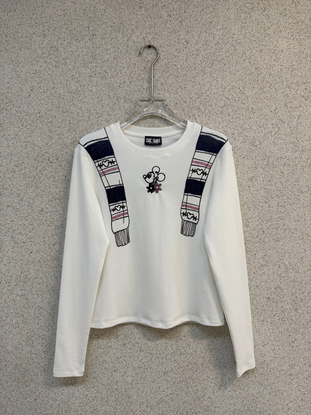Printed cotton base long sleeved shirt