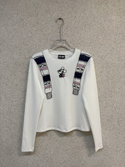 Printed cotton base long sleeved shirt