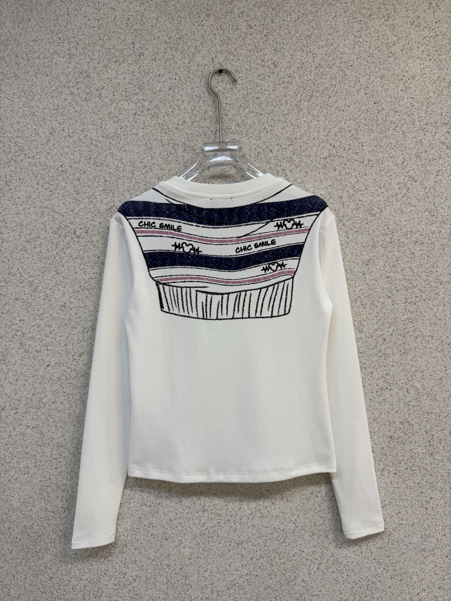 Printed cotton base long sleeved shirt