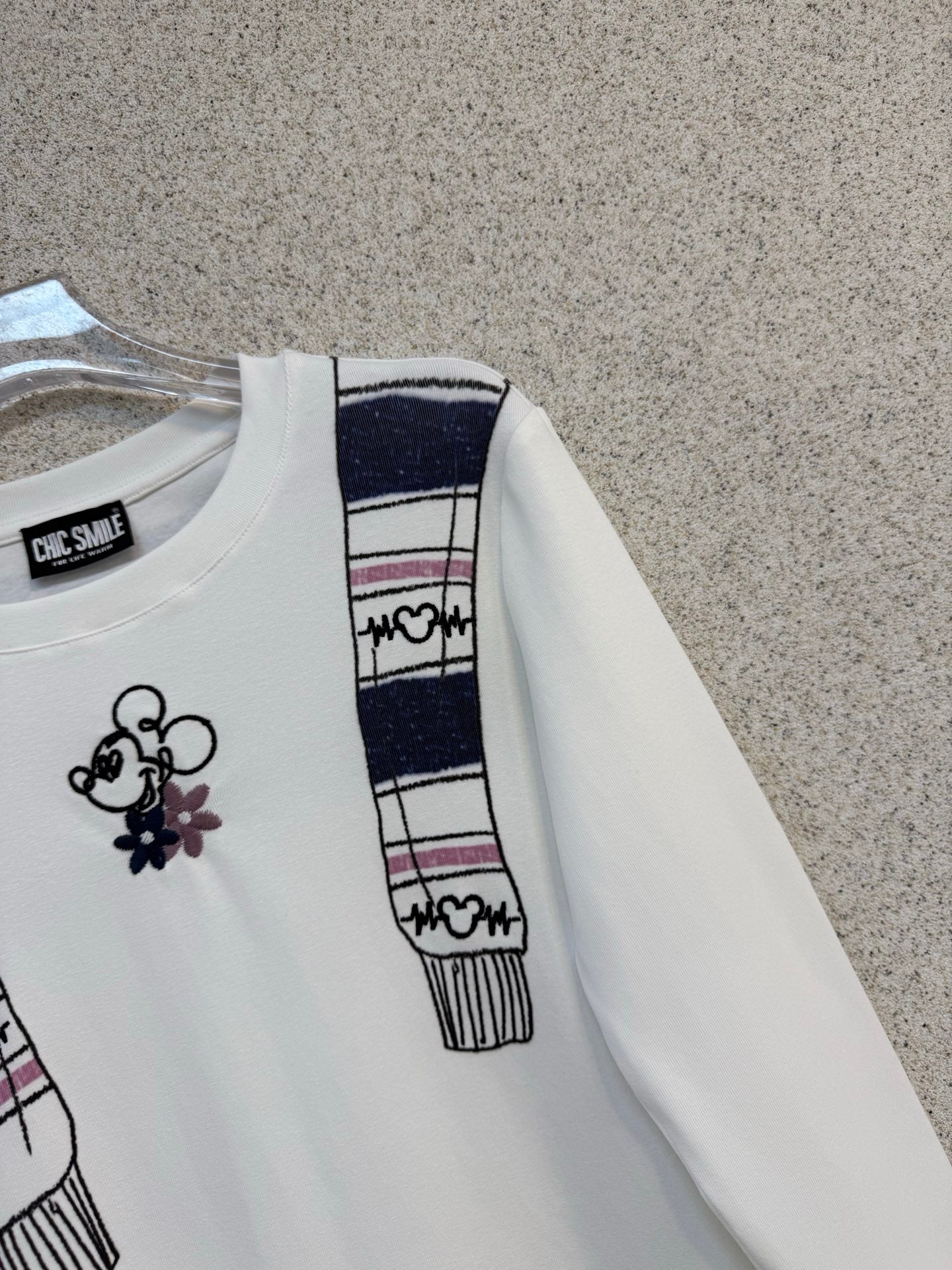 Printed cotton base long sleeved shirt