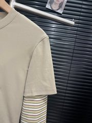 Printed cotton base long sleeved shirt