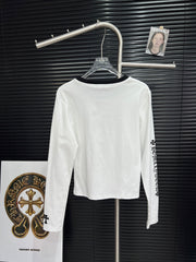 Cross cotton base long sleeved shirt