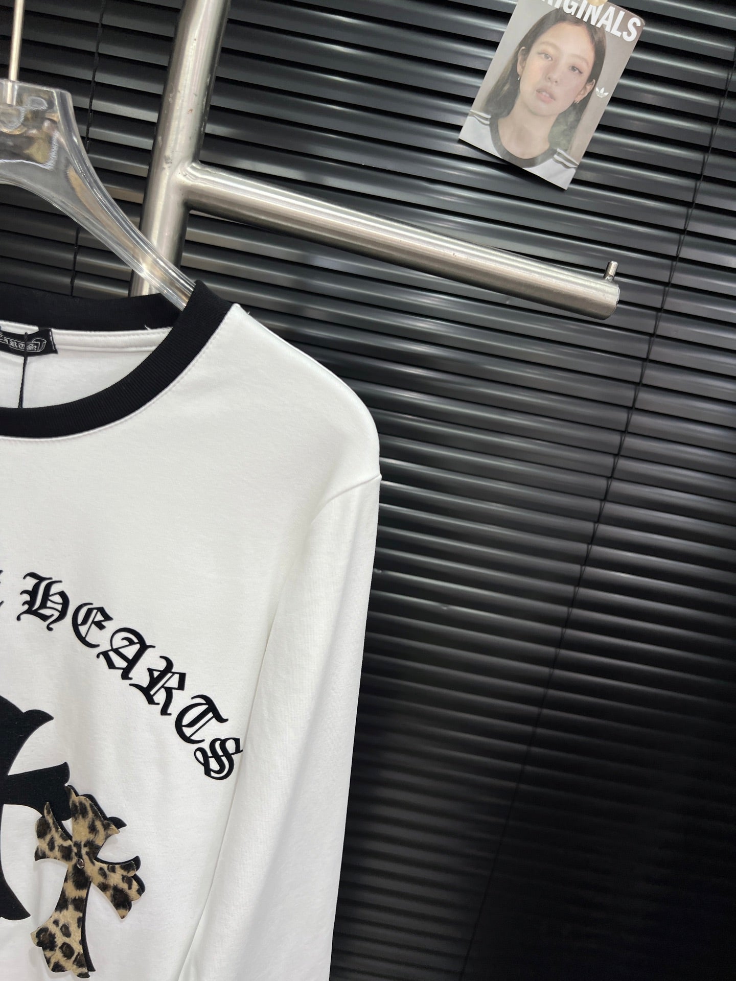 Cross cotton base long sleeved shirt