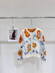 Handmade Embroidered Embroidered Knitted Cardigan
