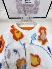 Handmade Embroidered Embroidered Knitted Cardigan