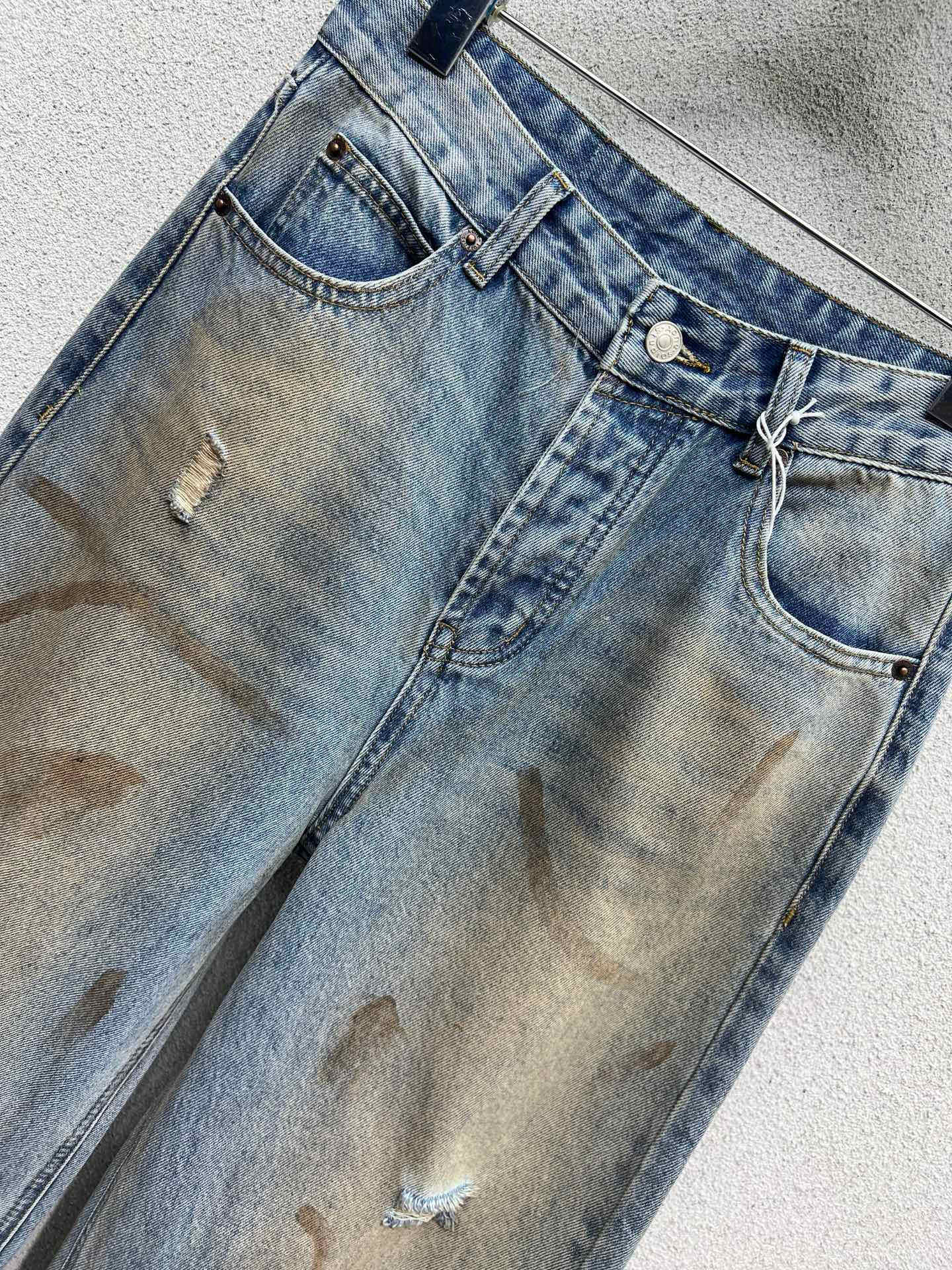Make old, washed, dirty pants