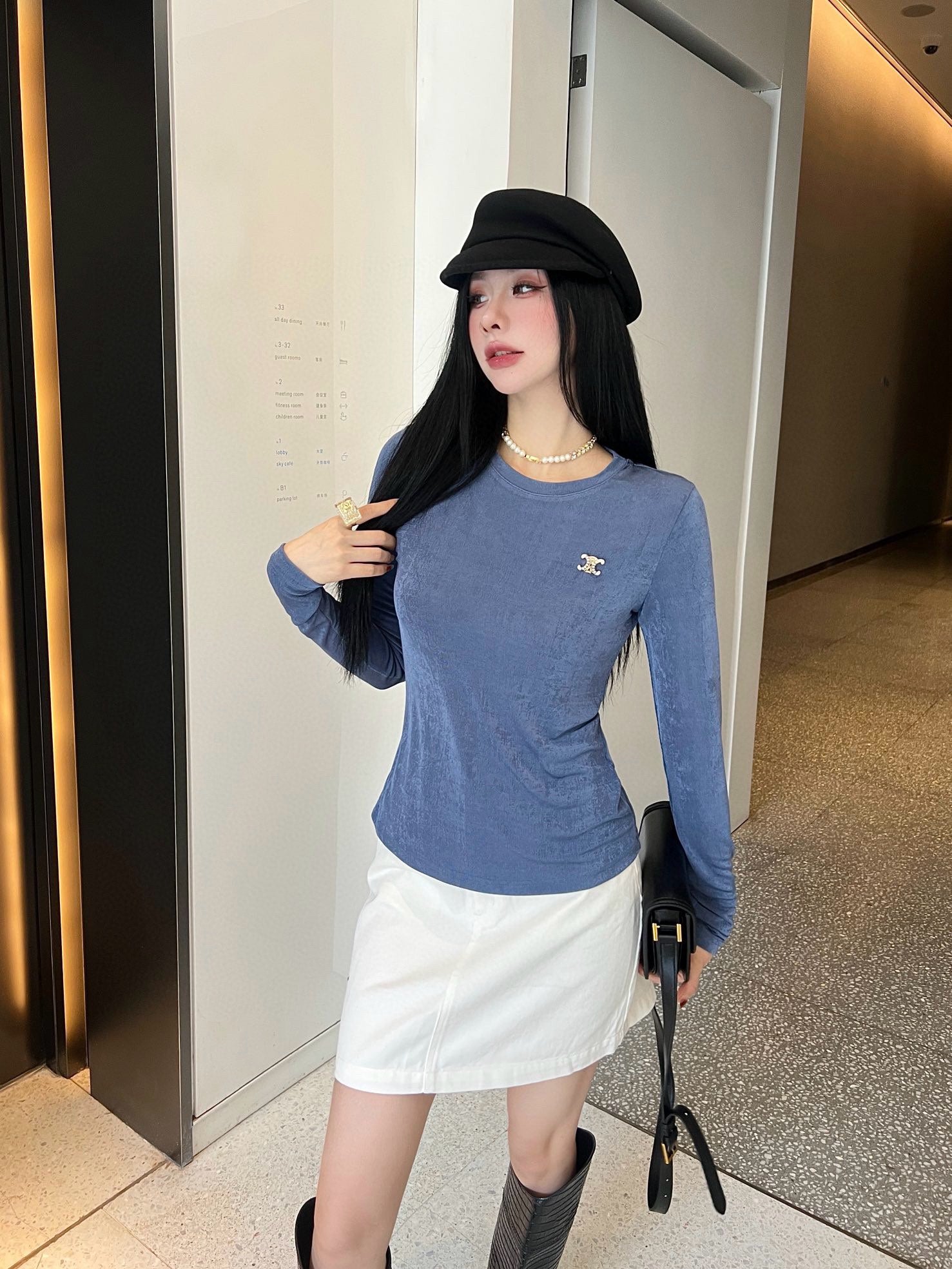 2025 new round neck base shirt