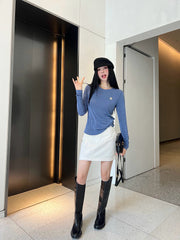2025 new round neck base shirt