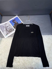 Round neck wool base sweater
