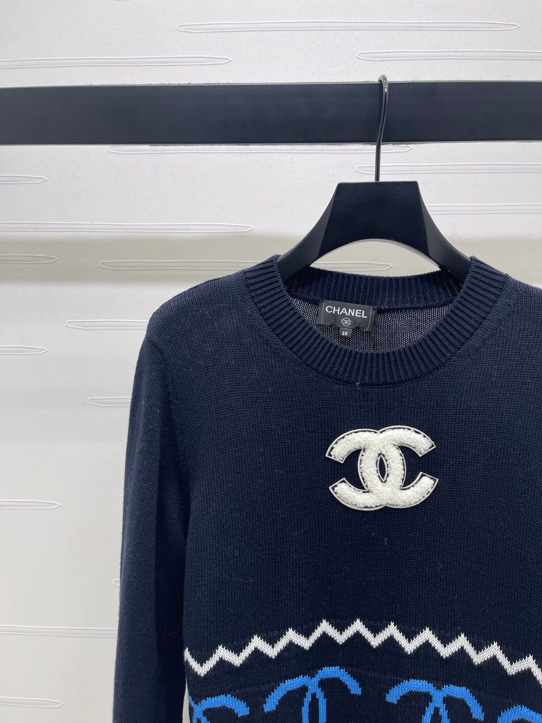 Collar Double C Knitted Cardigan