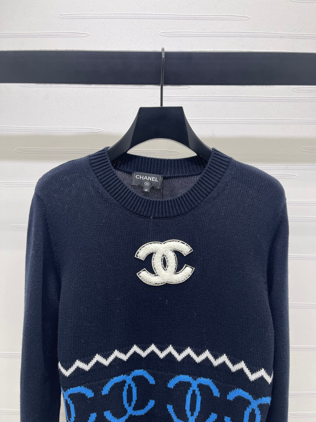 Collar Double C Knitted Cardigan