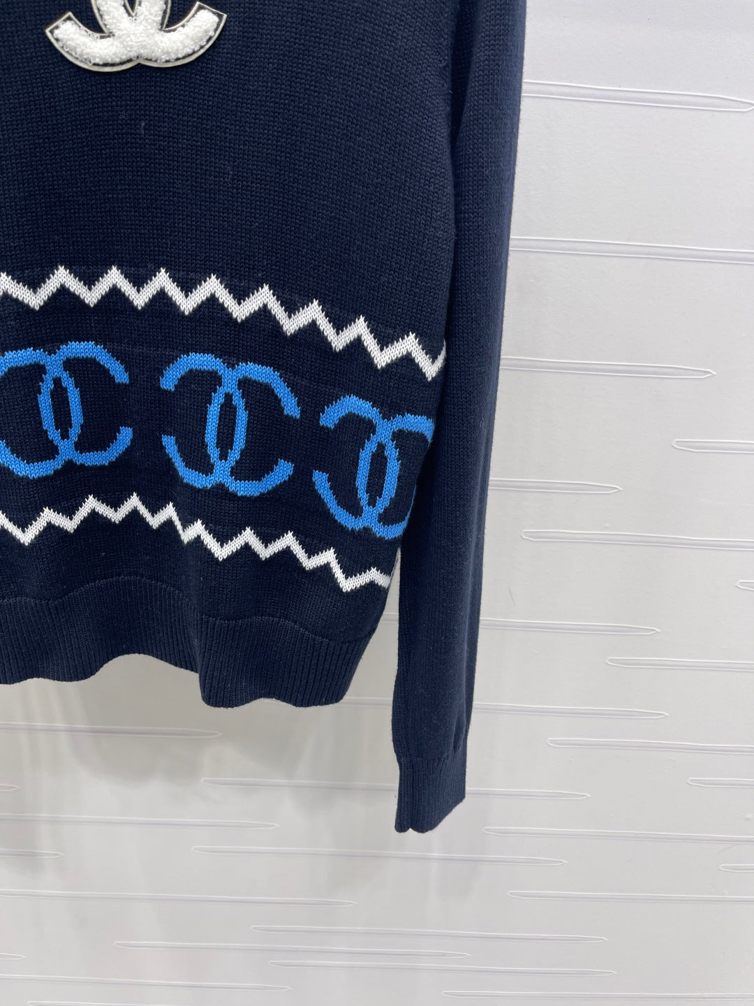 Collar Double C Knitted Cardigan