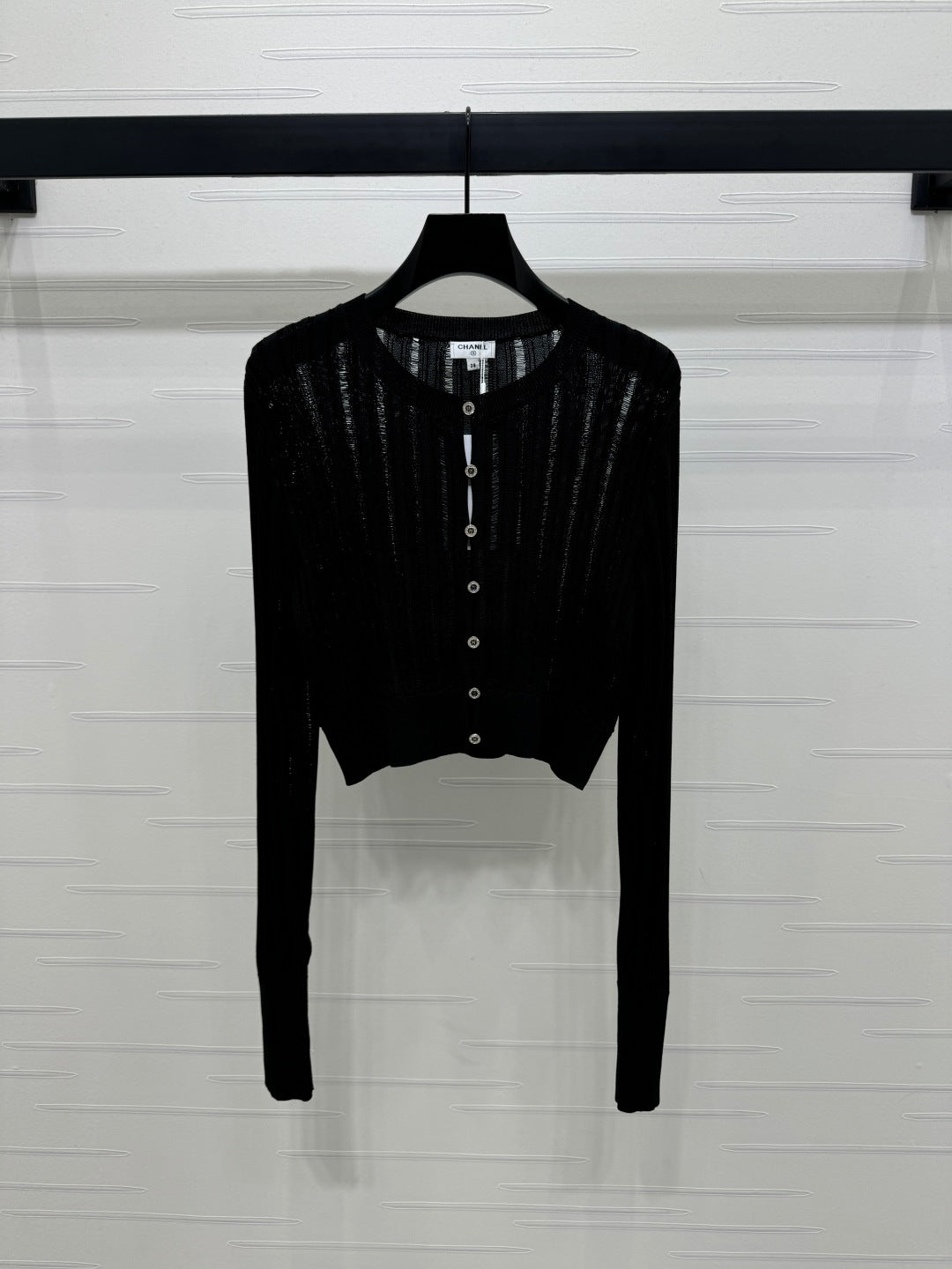 Hollow knit cardigan