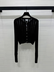 Hollow knit cardigan
