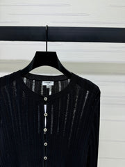 Hollow knit cardigan