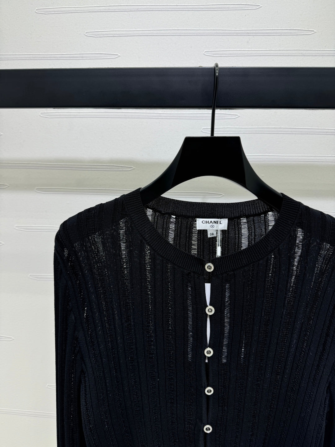 Hollow knit cardigan