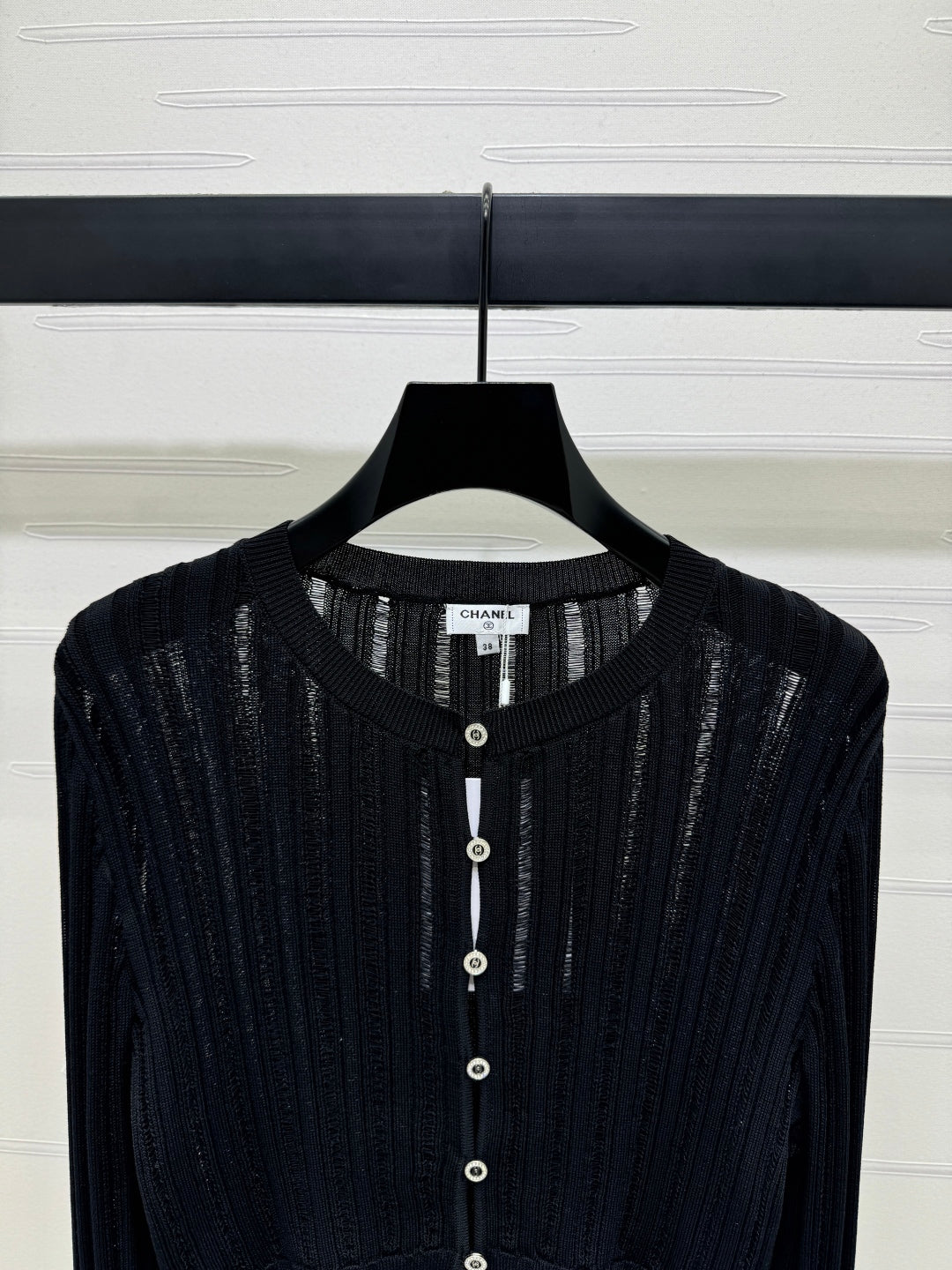 Hollow knit cardigan
