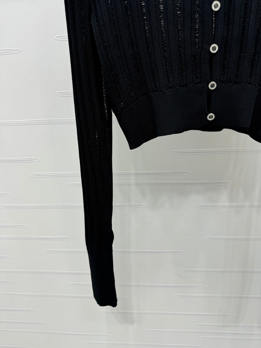 Hollow knit cardigan