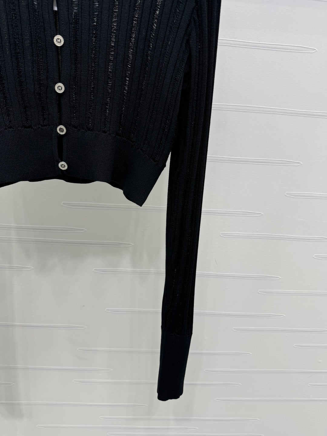 Hollow knit cardigan