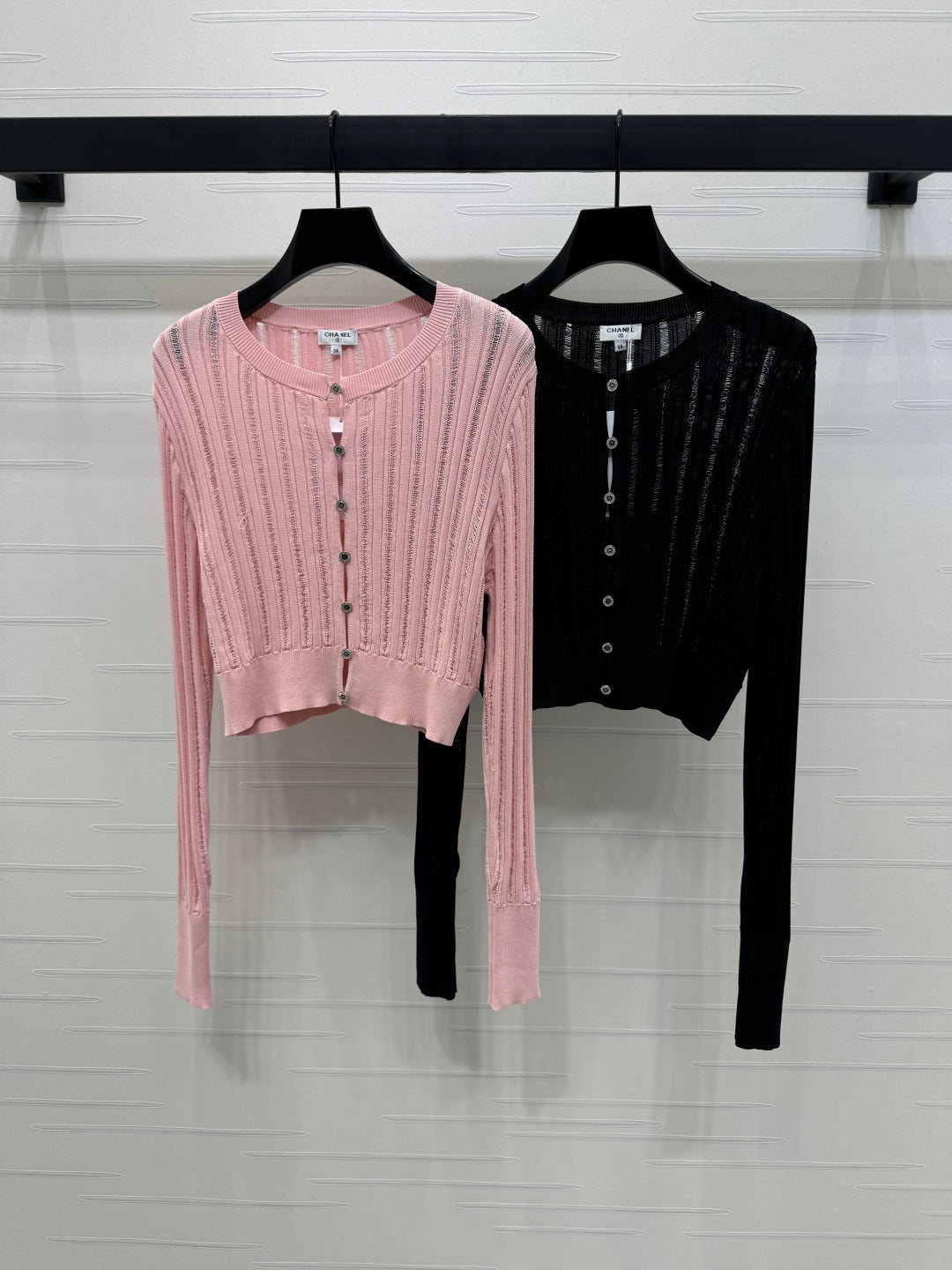 Hollow knit cardigan
