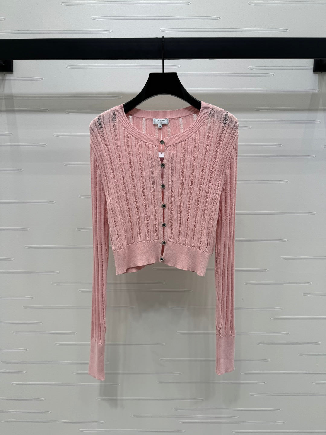 Hollow knit cardigan