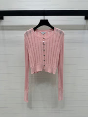 Hollow knit cardigan