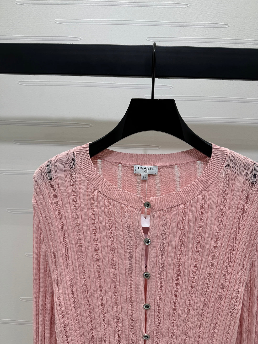 Hollow knit cardigan