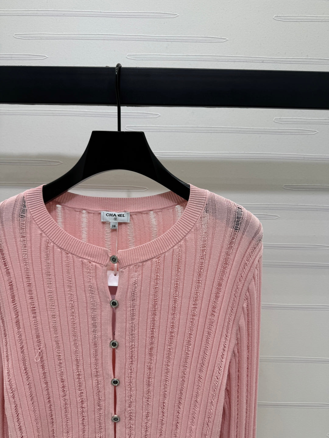 Hollow knit cardigan
