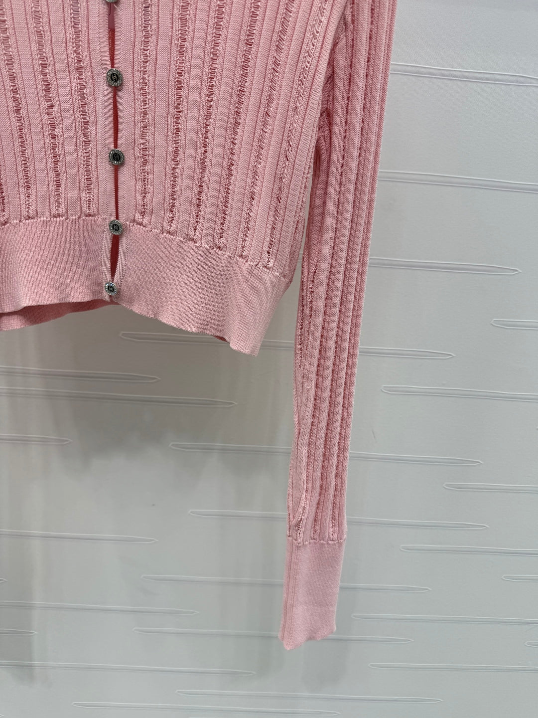 Hollow knit cardigan