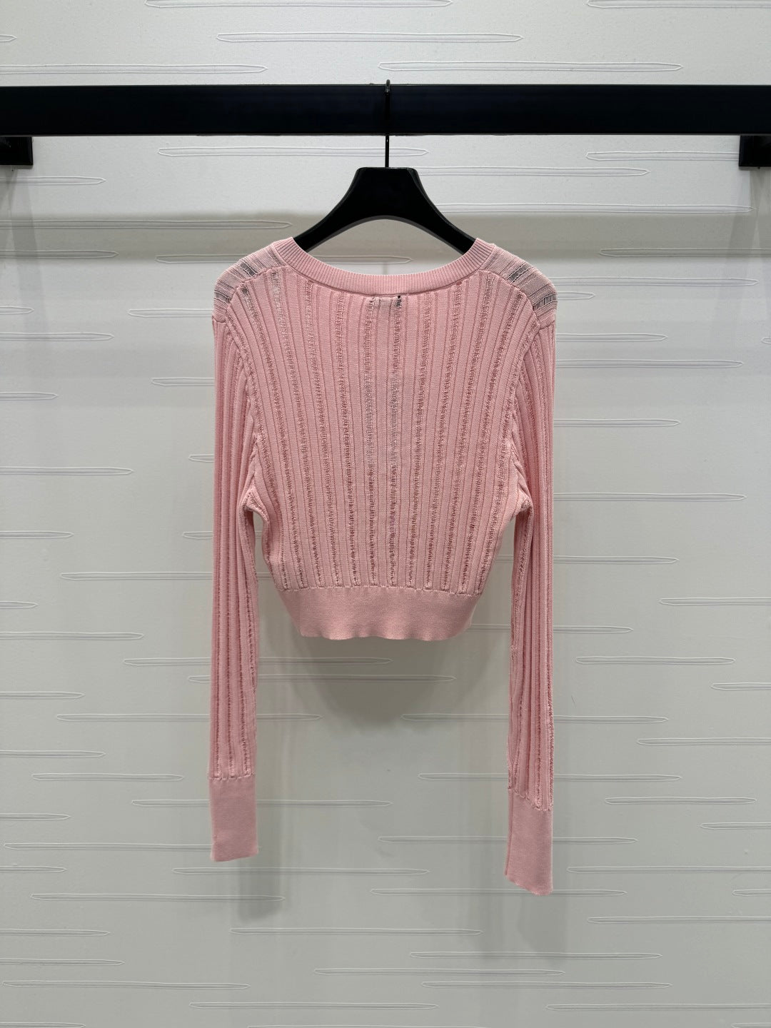 Hollow knit cardigan
