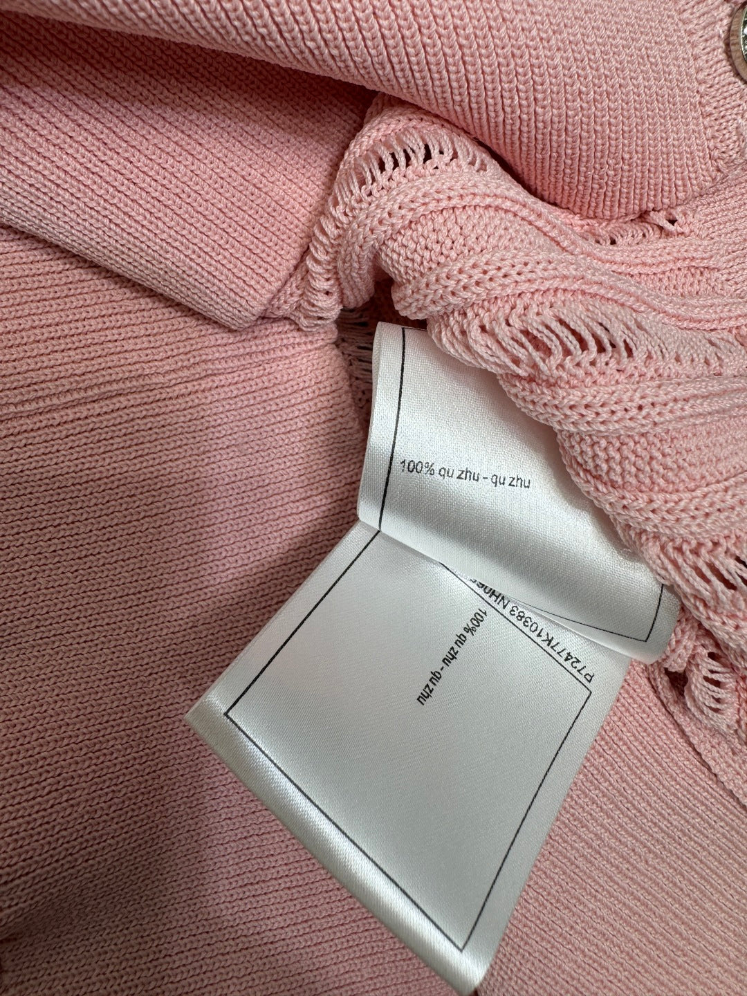 Hollow knit cardigan