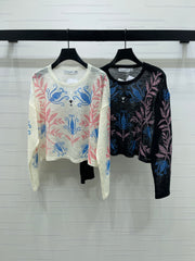 Printed Knitted Top