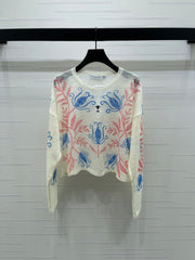 Printed Knitted Top