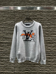 Jacquard Fox 🦊 Knitted long sleeved pullover