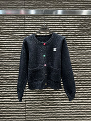 New custom colored button cardigan