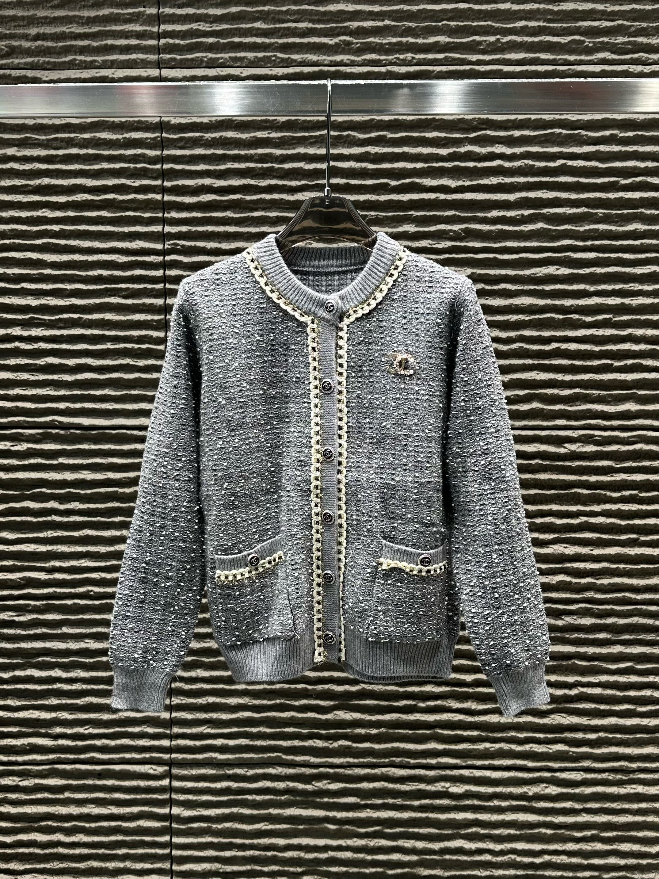 New temperament chain socialite cardigan