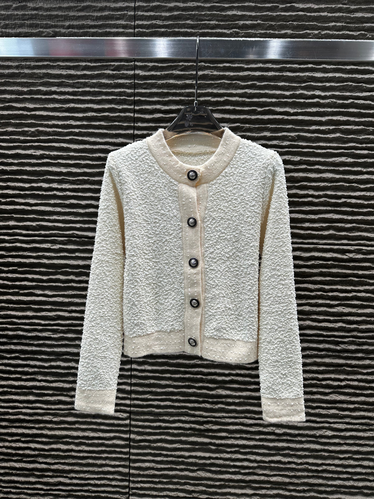 Autumn and winter new towel material temperament socialite cardigan