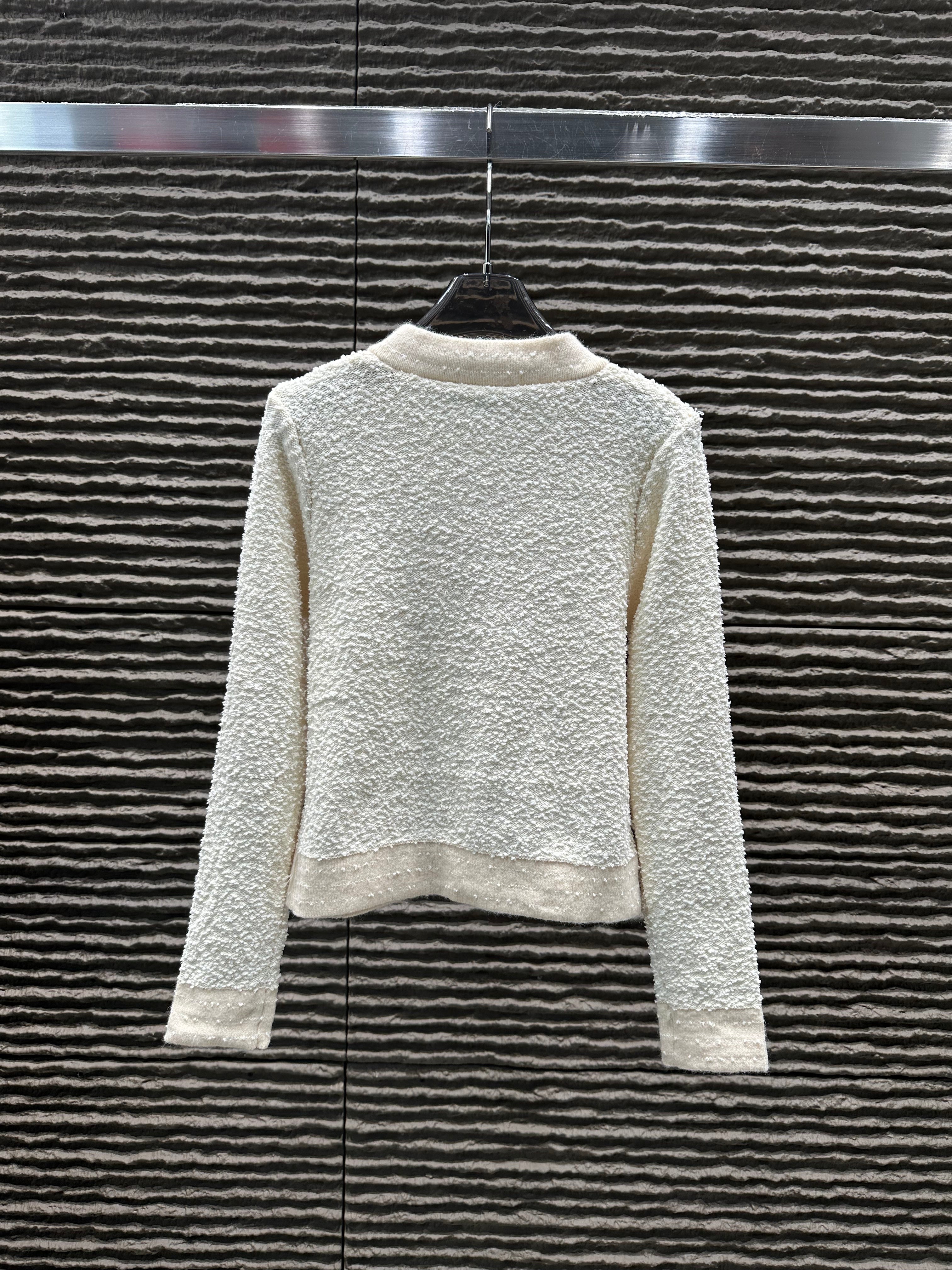 Autumn and winter new towel material temperament socialite cardigan