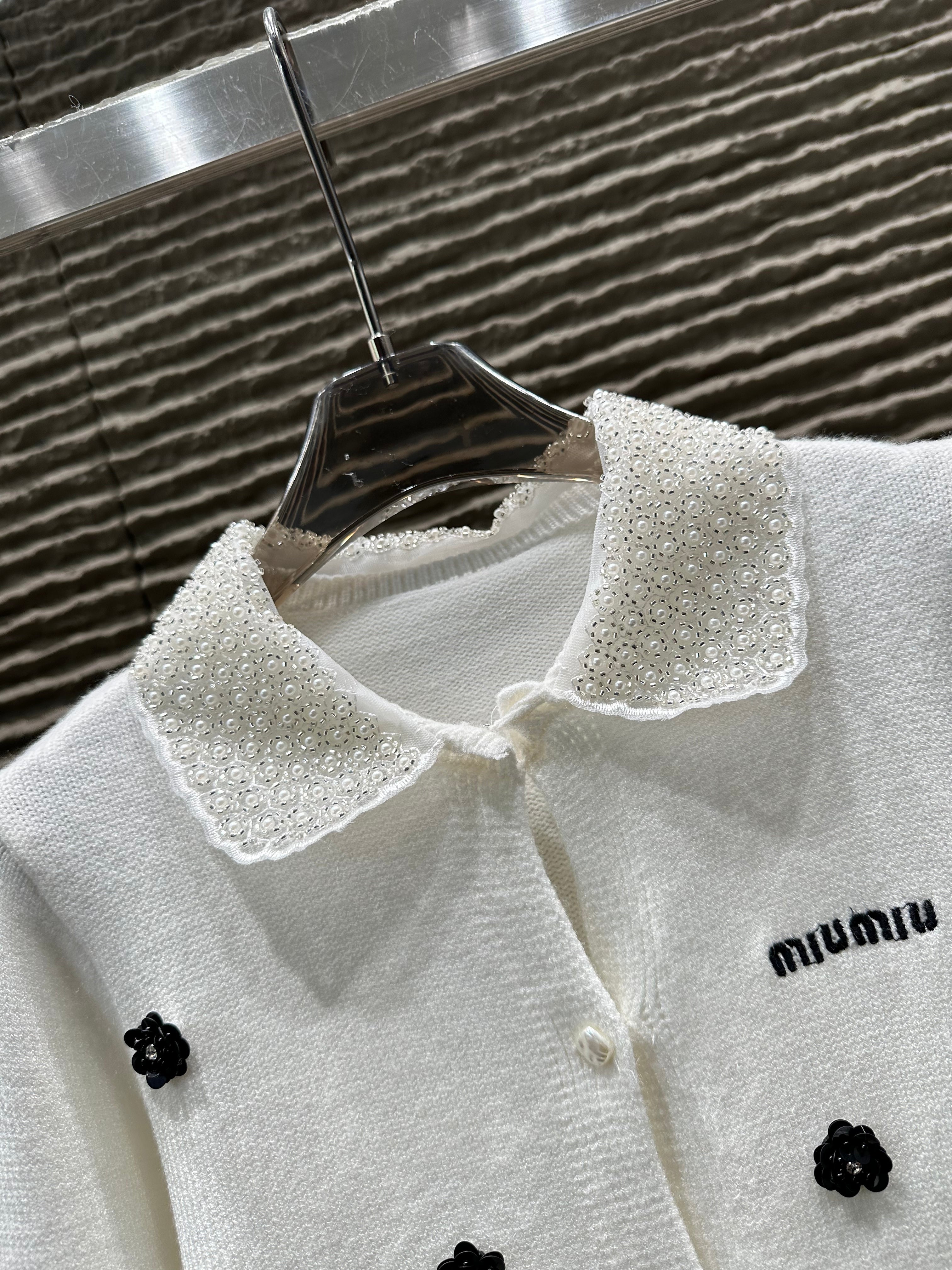 Autumn and winter new collar heavy industry socialite style cardigan