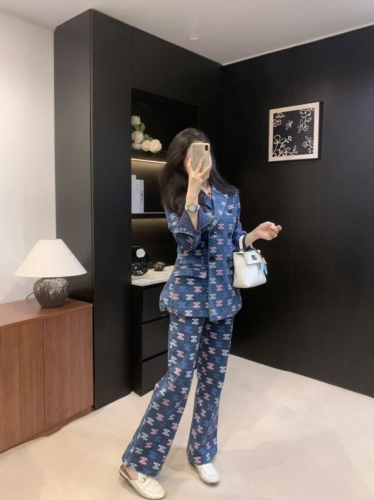 Early Autumn Latest Classic Logo Color Printed Cowboy Set