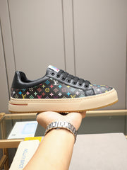 Top layer cowhide patchwork classic men's shoes