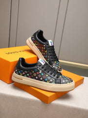 Top layer cowhide patchwork classic men's shoes