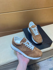 Classic high silk canvas men's shoes